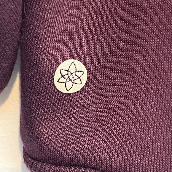 Harmony & Balance Mock Neck Fleece Pullover Sweatshirt Burgundy Large - Picture 7 of 9